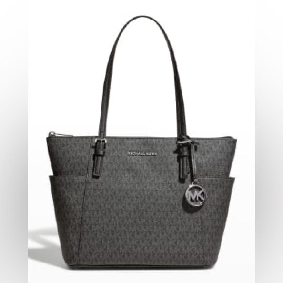 Michael Kors Charlotte Logo Purse-Black